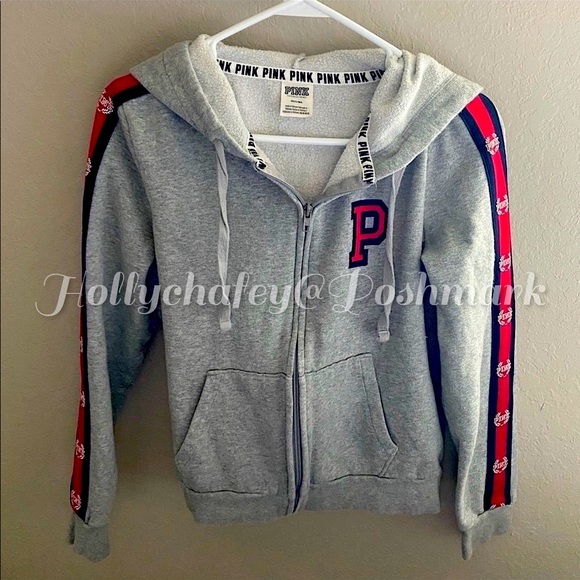 SOLD SOLD Victoria’s Secret Pink Perfect Full Zip Varsity Limited COLLECTIBLE - Picture 3 of 4